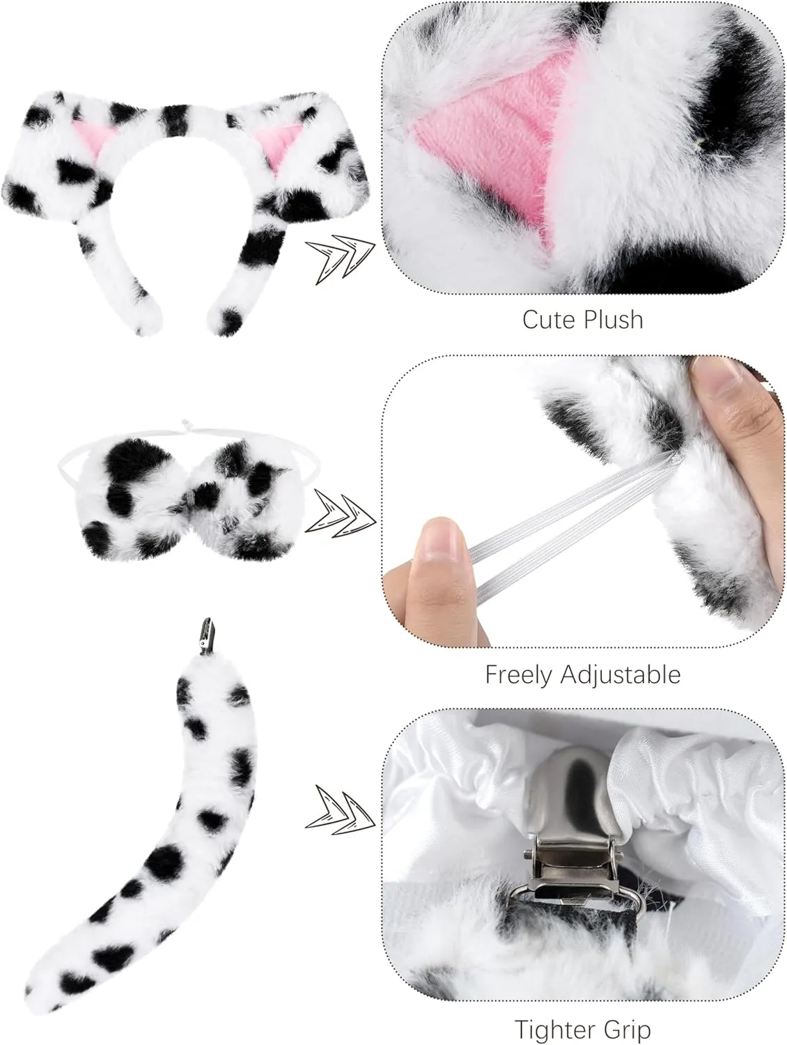 100 Days of School Dalmatians Costume Kids, Girl Cotton Costume Dalmatians Dog Outfit Set T-Shirt Tutu Leggings
