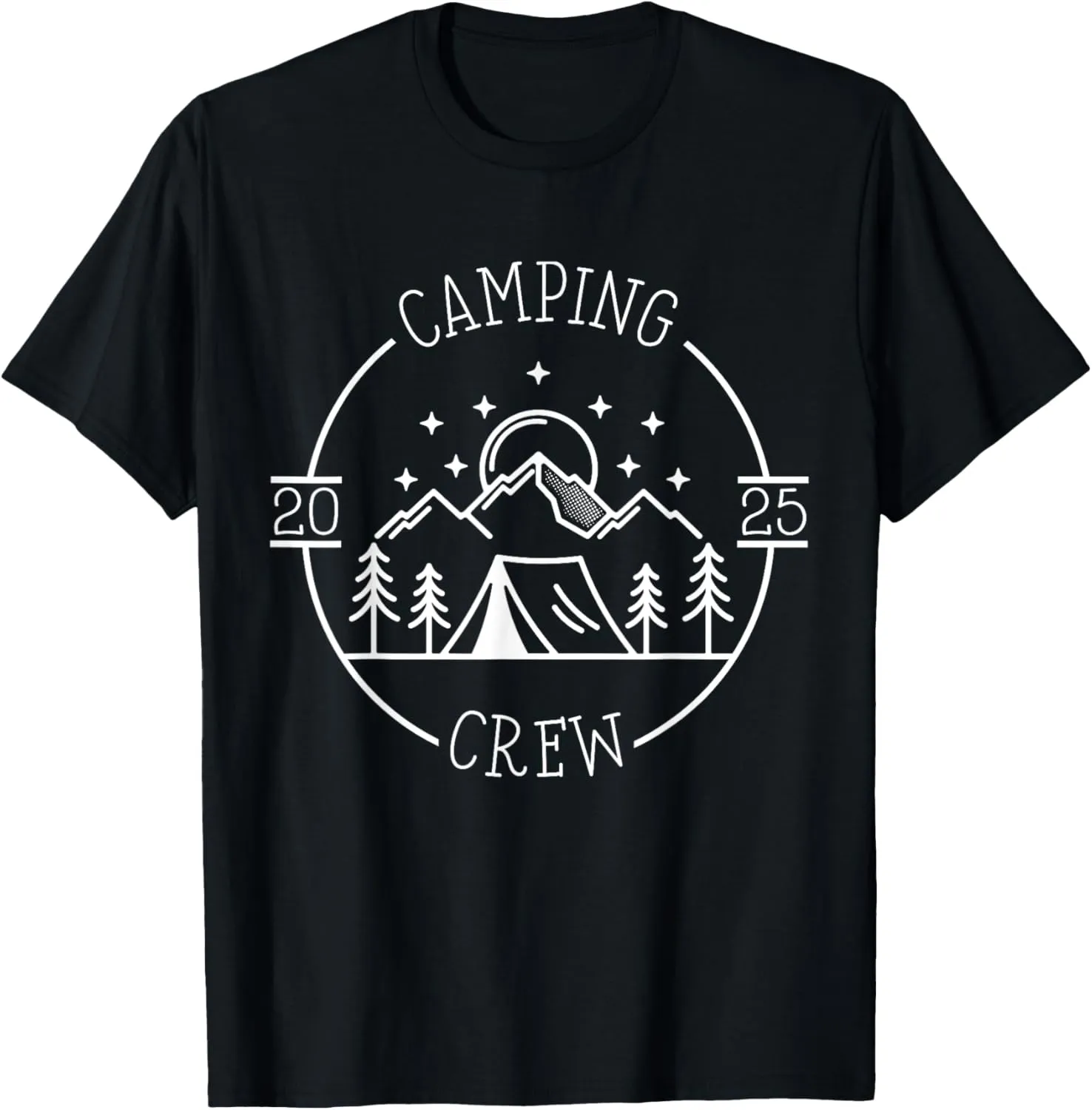 Camping Cousin Crew 2025 Family Reunion Campout Adventure T-Shirt
