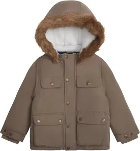 Carter's Boys' Warm Winter Parka Hooded Jacket