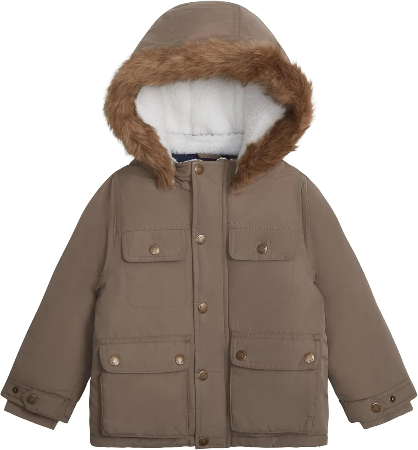 Carter's Boys' Warm Winter Parka Hooded Jacket