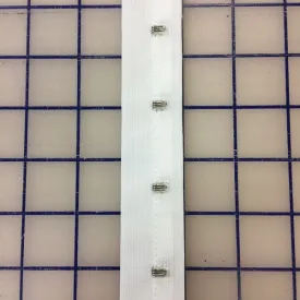 Hook-Side Tape - #3 Hook-Side Tape 1.5-in Spacing White
