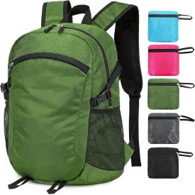 Lightweight Hiking Backpack Small,Waterproof Hiking Daypack,Foldable Backpack for Travel,Ultralight Daypack (Green, Small)