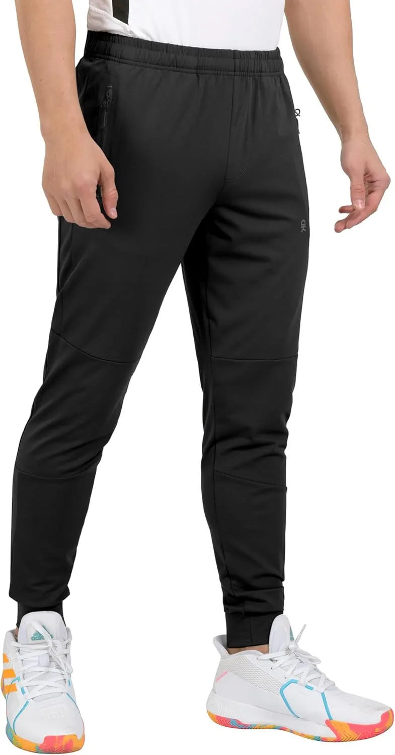 Little Donkey Andy Men's Lightweight Tapered Joggers, Quick-Dry Stretch Athletic Track Pants for Running, Gym, and Training