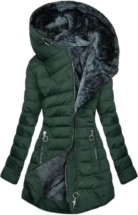 Long Winter Coats for Women Waterproof Fleece Lined Warm Long Puffer Jacket Thicken Parka Outwear With Fur Hood