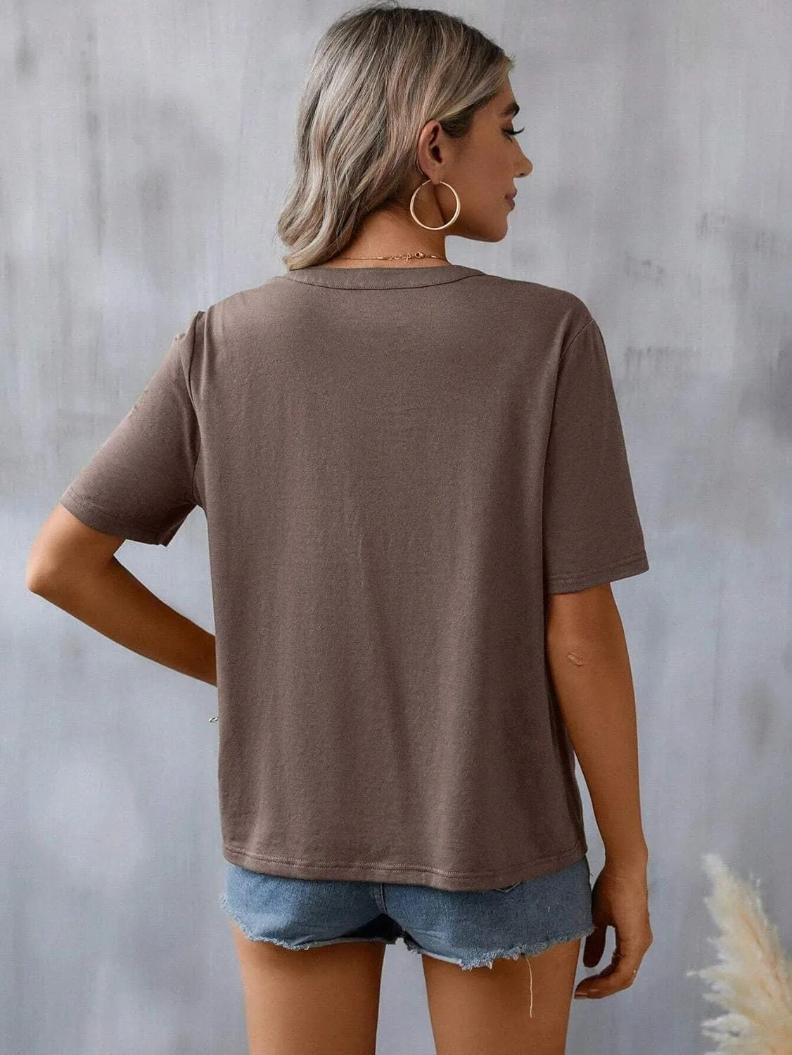 Mexican Shirts for Women Embroidered Tops Traditional Summer Blouse Floral Tunic V Neck Short Sleeve T Shirt