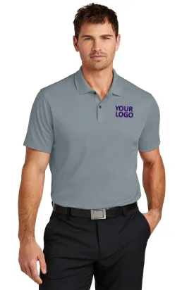 Nike Victory Solid Custom Polos, Cool Grey
