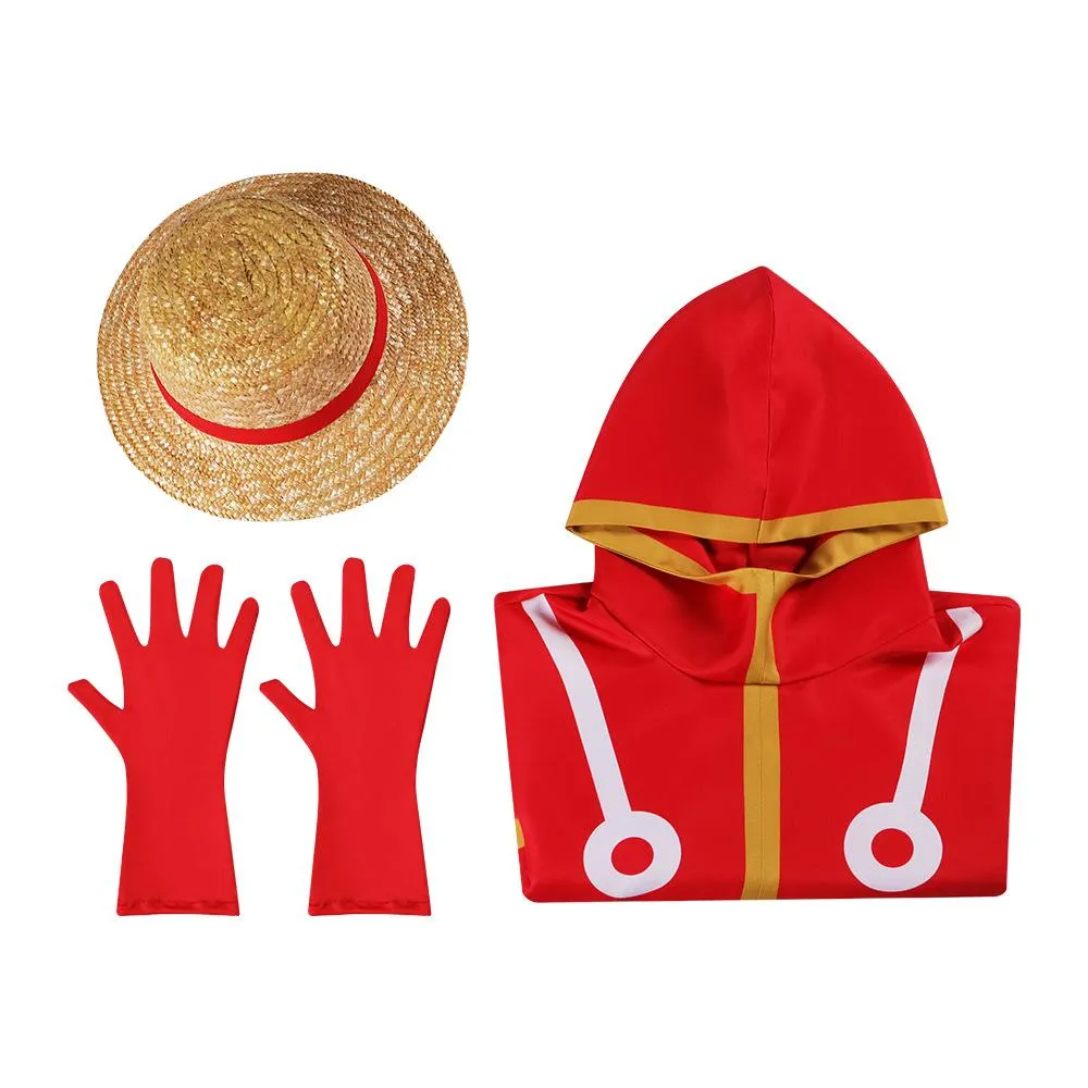 One Piece Luffy Cosplay Costume Outfits Halloween Carnival Suit