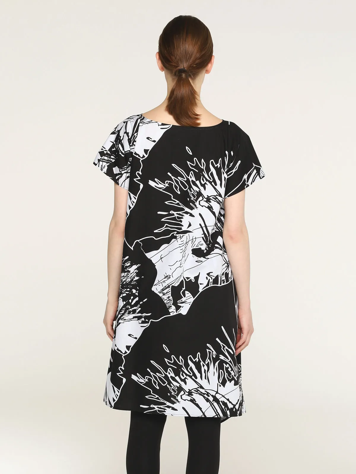 Sara Tunic, Black/White