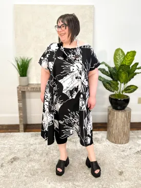 Sara Tunic, Black/White