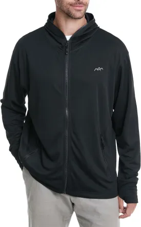 TRAILSIDE SUPPLY CO. Men's UPF50  Sun Protection Lighweight Running Jackets Full Zip Workout Athletic Jackets