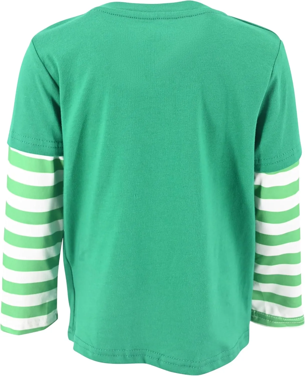 Unique Baby Boys Shirts for Kids and Toddlers Striped Layered Long Sleeve with Embroidery