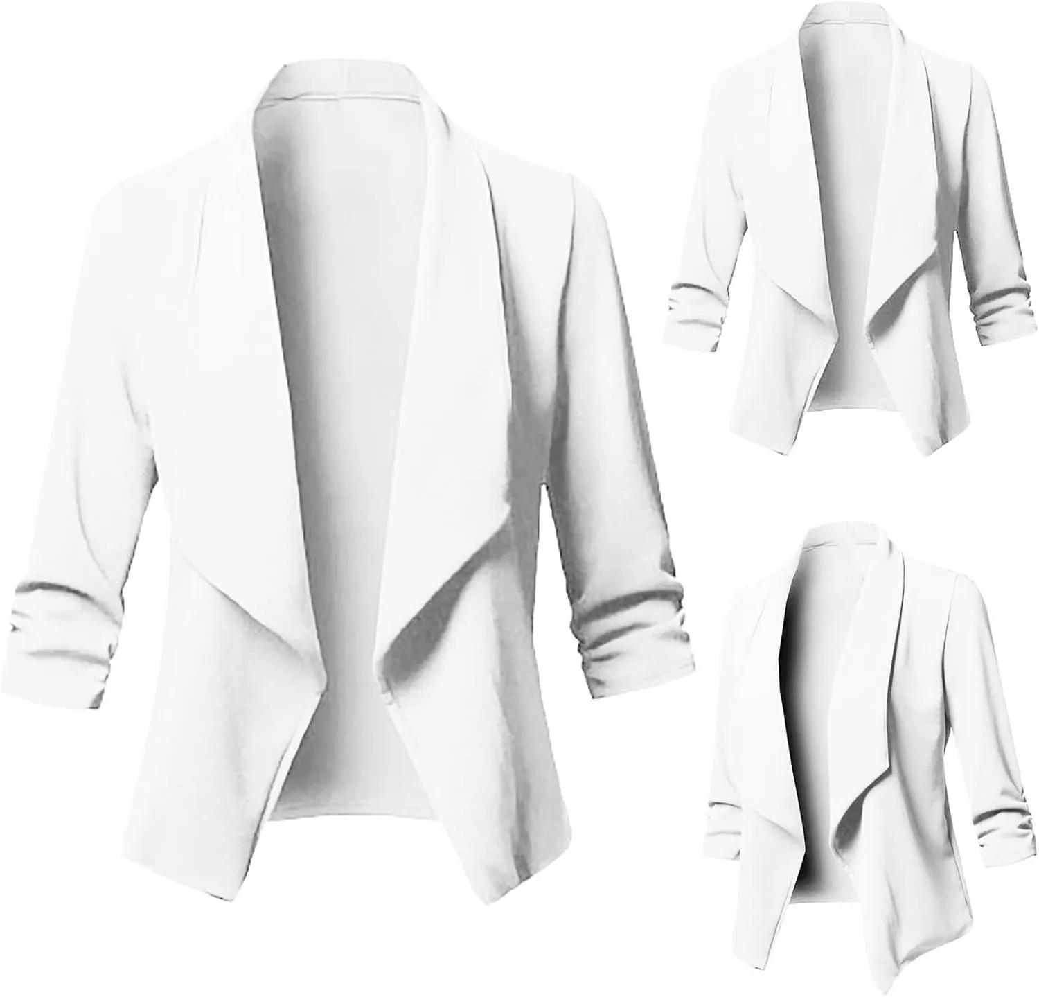 Women's Business Casual Blazers Lightweight Office Jacket Plus Size Open Front Blazer Cropped Blazer Dressy Jackets