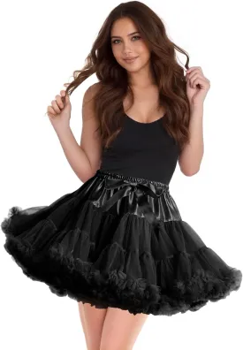Women's Petticoats for Women Elastic Waist Chiffon Puffy Tutu Skirt Princess Ballet Dance Underskirt Party Cosplay Skirt